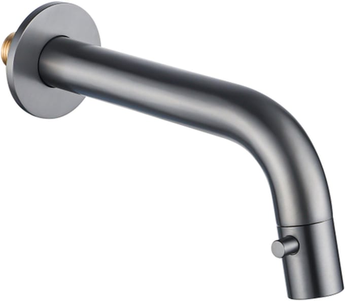 FugaFlow Eccelente Arredo Fonteinkraan - inbouw - uitloop 18cm - inkortbaar - PVD - geborsteld gunmetal -