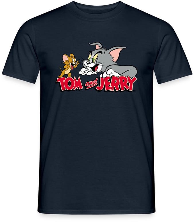 Tom En Jerry Vang Me Maar T-Shirt Heren
