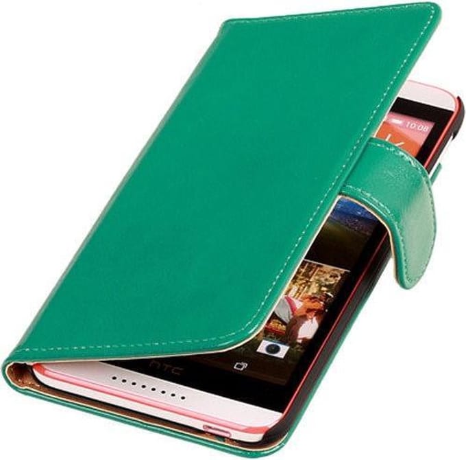 PU Leder Groen HTC Desire 820 Book/Wallet Case/Cover