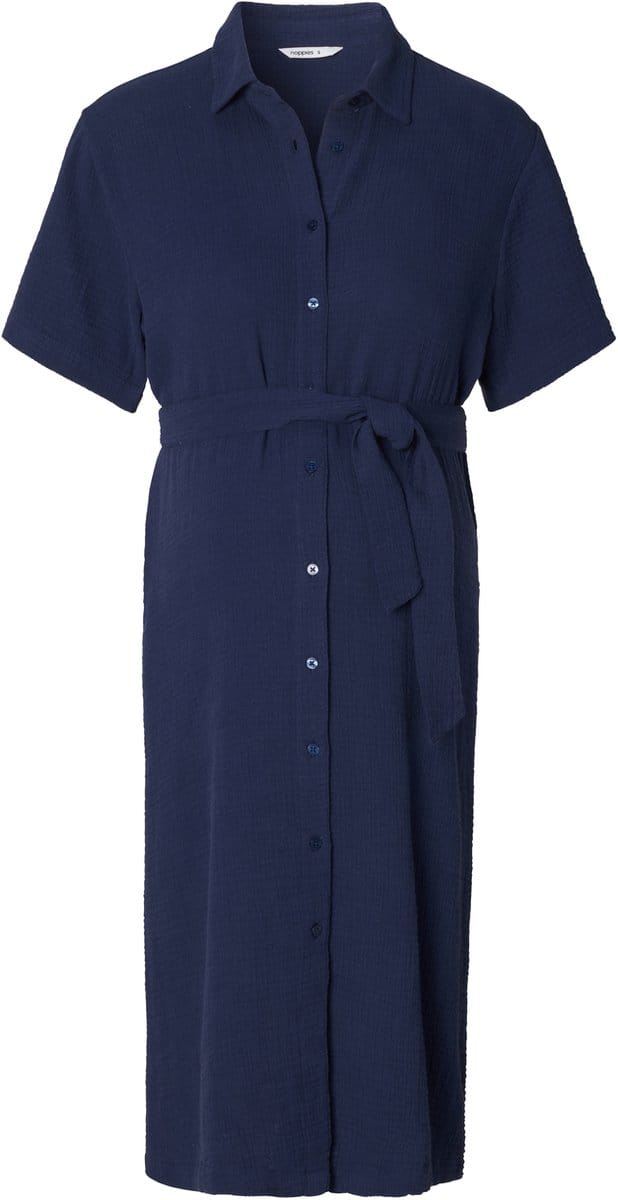 Noppies Jurk Dress nursing SS midi Zwangerschap - Maat Medium
