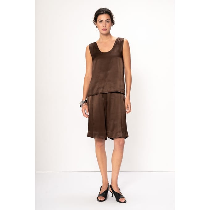 VIVEH Kaya Top Walnut Taglia: 44 | Magliette intime Outlet | Donna | Marrone