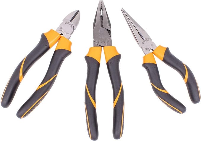 Combinatietang en zijsnijder met ergonomische handgreep en industriële afwerking