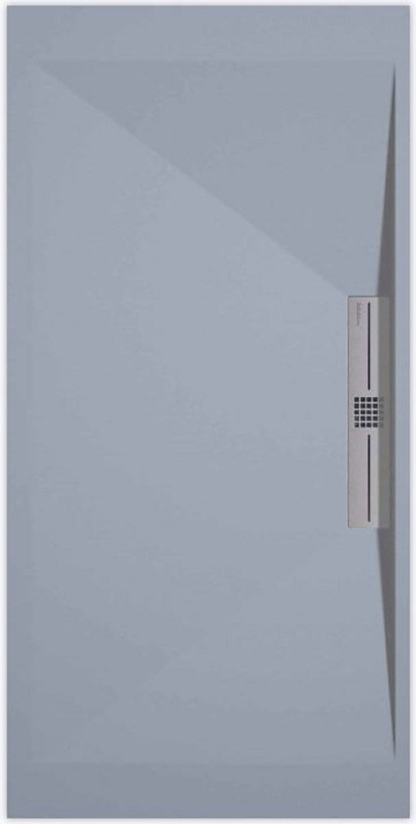 Sanifun douchebak Stone Side Gray Smooth 1600 x 800 S