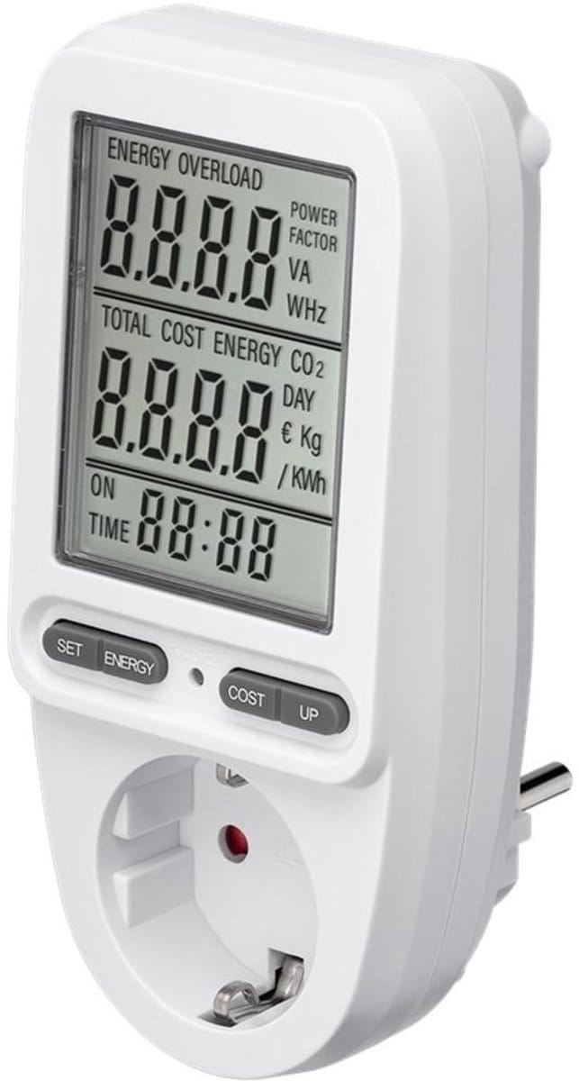 Energiemeter - IP20 - 250V - 16A - Premium - Wit