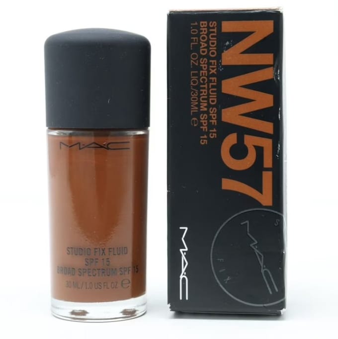 MAC, Studio Fix Fluid, Finition Mate, Fond de Teint Liquide, NW57, FPS 15, 30 ml