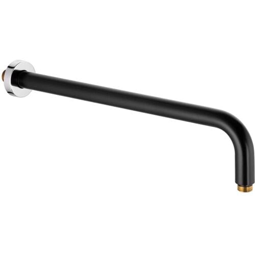 Kludi A-Qa - Douchearm 40 cm, chroom/mat zwart 6651487-00