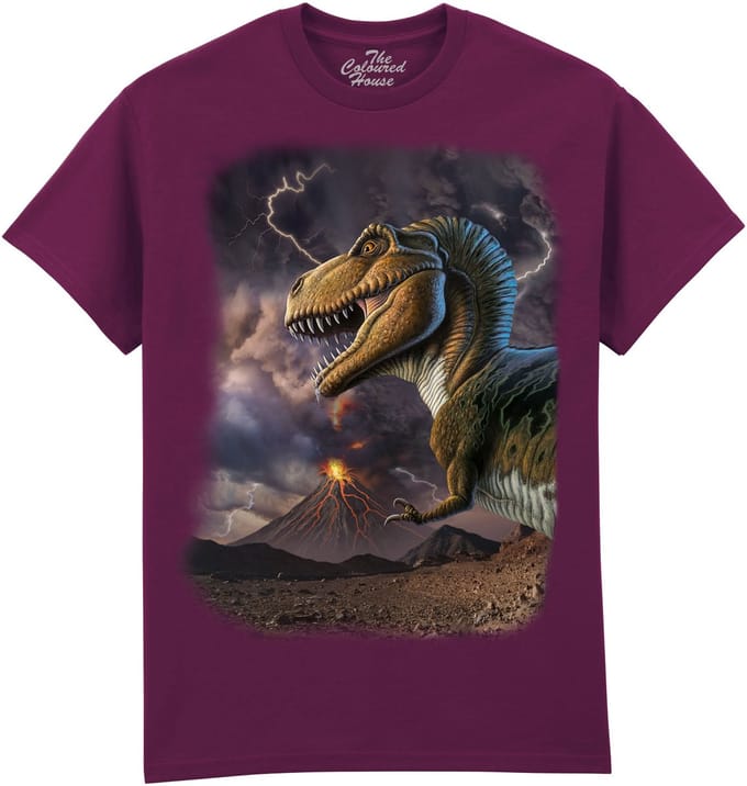 Dinosaurus Volcano Rex The Coloured House T-shirt S