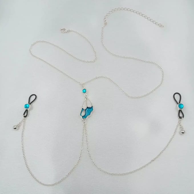 Sylvie Monthulé | Silver Nipple Clamp and Nipple Jewelry | Wings