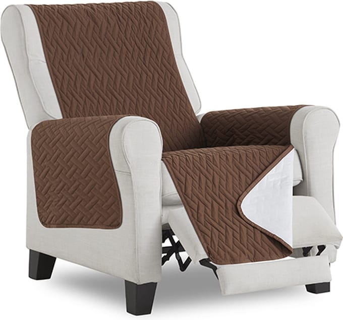 Waterproof Fauteuilbeschermer - urine bestendig - 55cm breed - Bruin