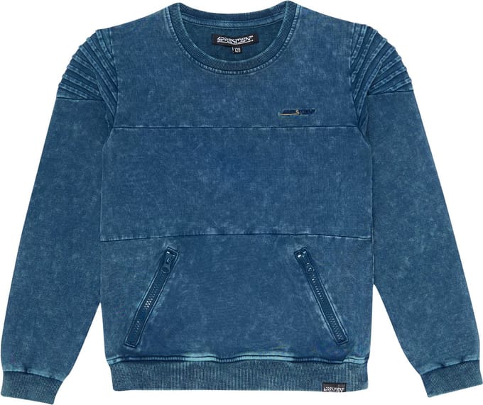4PRESIDENT Sweater jongens - Blue - Maat 116 - Jongens trui