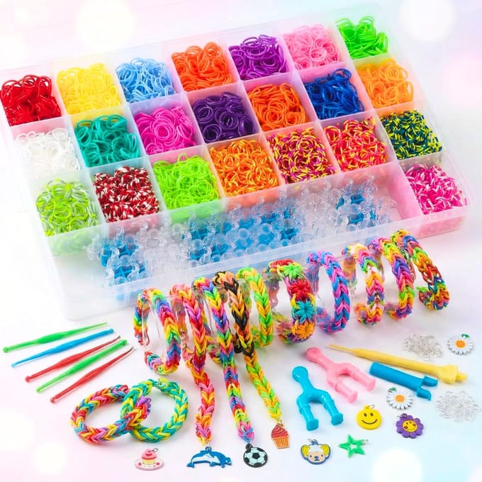 RENALUX Loombandjes Starterspakket - Verstelbaar loombord & instructie - 6000+ elastiekjes