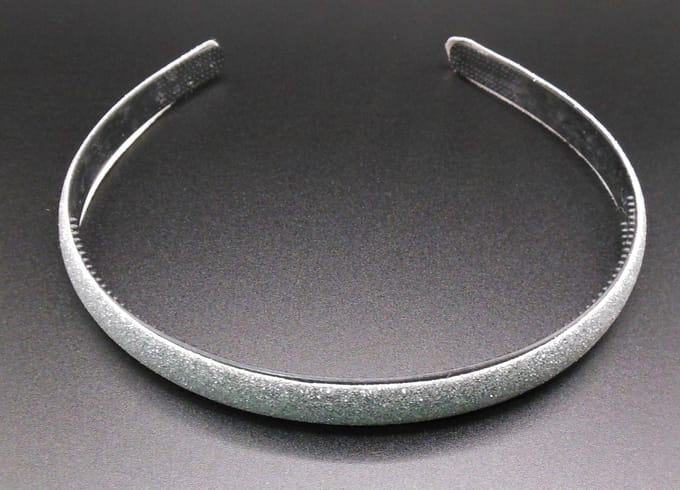 Diadeem zilver glitter