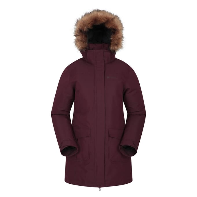 Mountain Warehouse Dames/Dames Tarka II Lang Gewatteerd Jasje (Bourgondië)