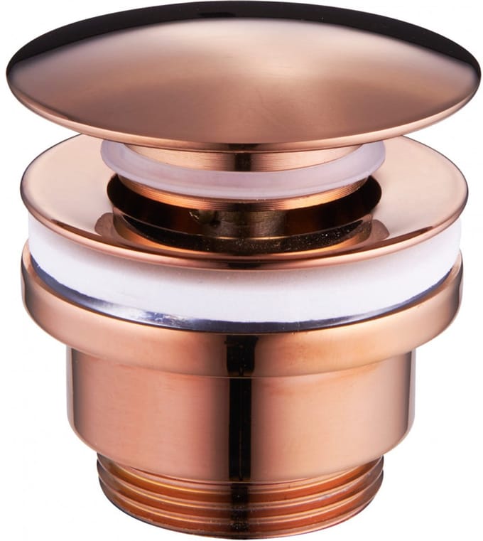 Mexen Klik-Klak Stop Kraan Universeel, Rood Goud - 79930-60