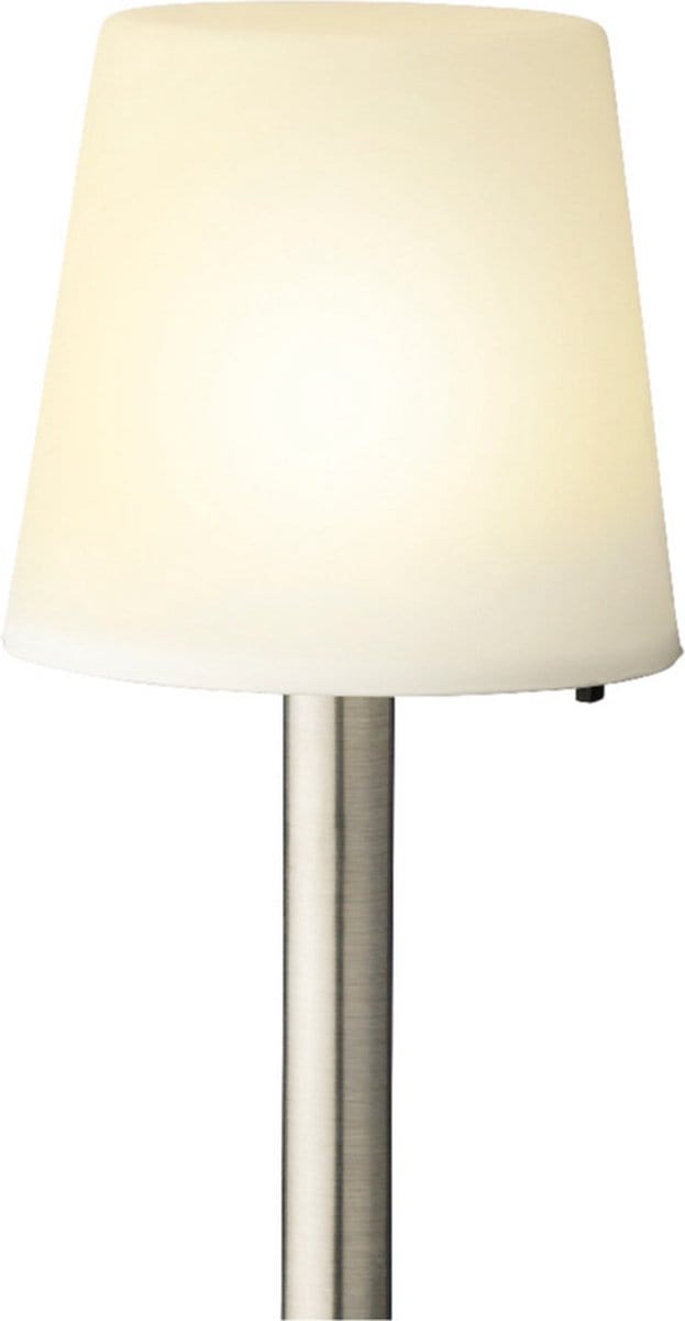 Lumineo Prikspot solar tuinlamp - warm wit licht - 33 cm - inclusief grondpin