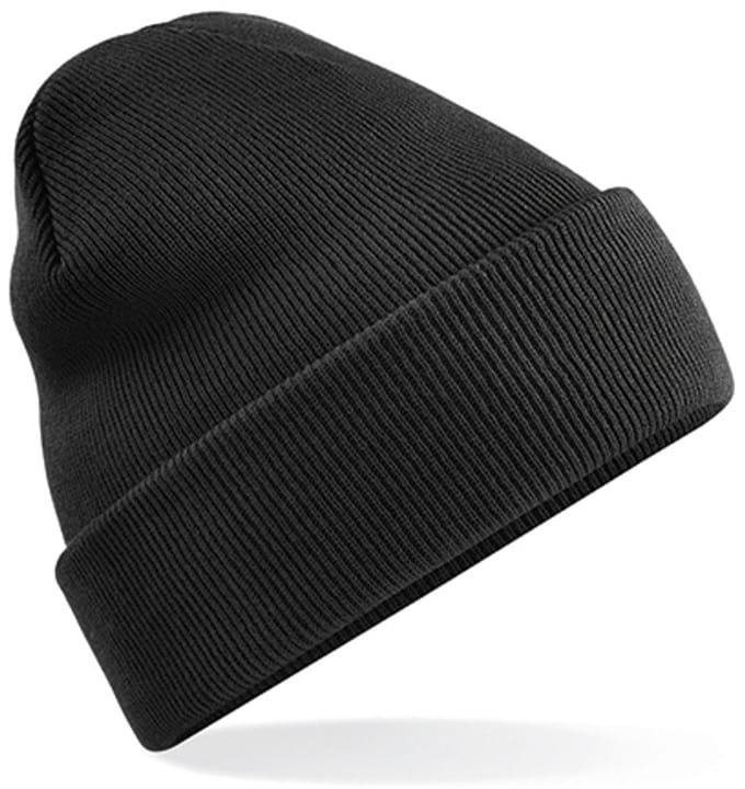 Gebreide muts polyester zwart