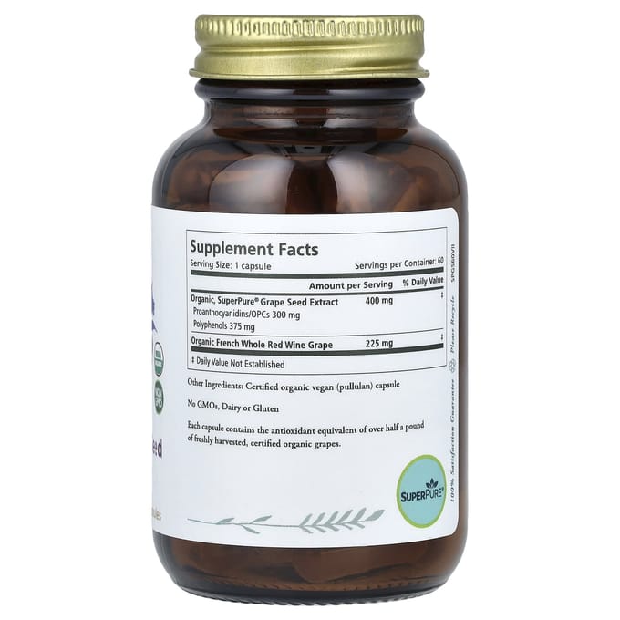 Superpure Druivenpit, 60 Capsules