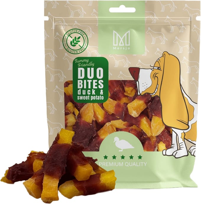 Mersjo Duo Smaków - Hondensnack - Kaczka - Batat - 200g