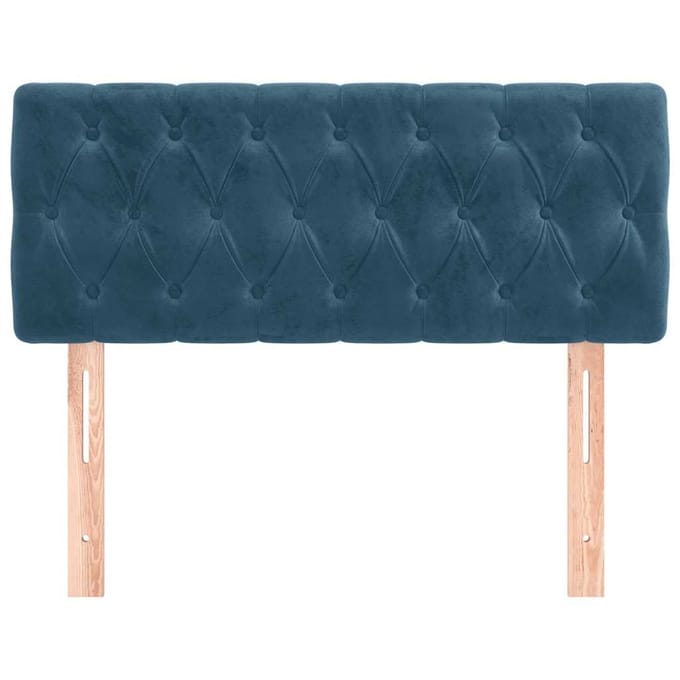 vidaXL - Hoofdbord - 100x7x78/88 - cm - fluweel - donkerblauw