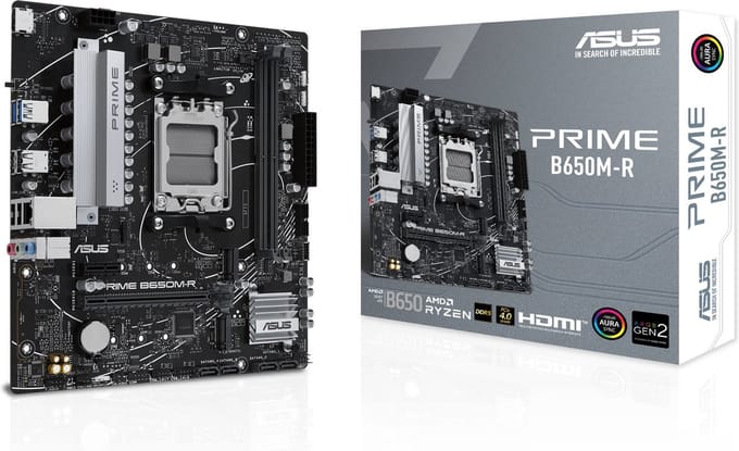 ASUS PRIME B650M-R - Moederbord - Socket AM5 - Micro-ATX - AMD B650 chipset
