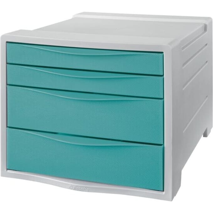 Esselte Colour'Breeze Ladenblok met 4 Laden - Antislip - Blauw