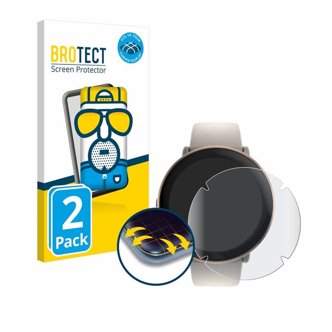 BROTECT - Screenprotector voor Polar Ignite 3 - Folie Beschermfolie matte volledig dekking 2 Stuks