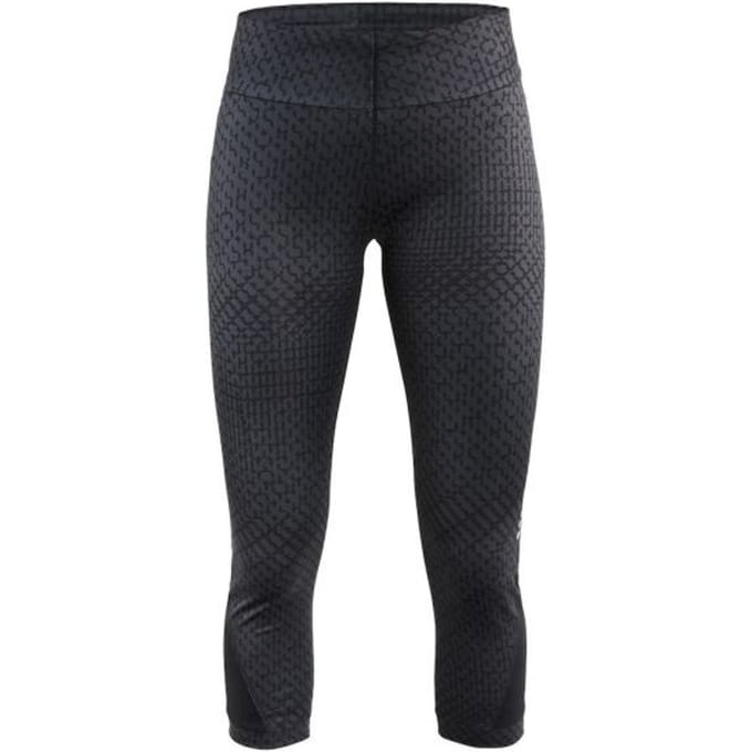 Craft - Maat M - Breakaway capri 3/4 hardloopbroek P-stir zwart dames