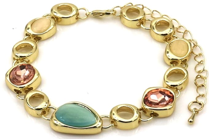 Armband - fashion - 16-21 cm - goud