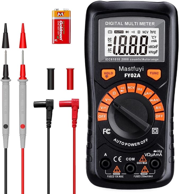 Digitale Multimeter met Auto-Range en LCD Achtergrondverlichting