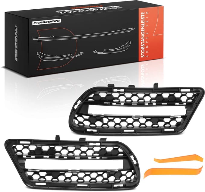 Frankberg 2x Sierstrip Bumper Radiatorgrille Voor voor Mercedes-Benz