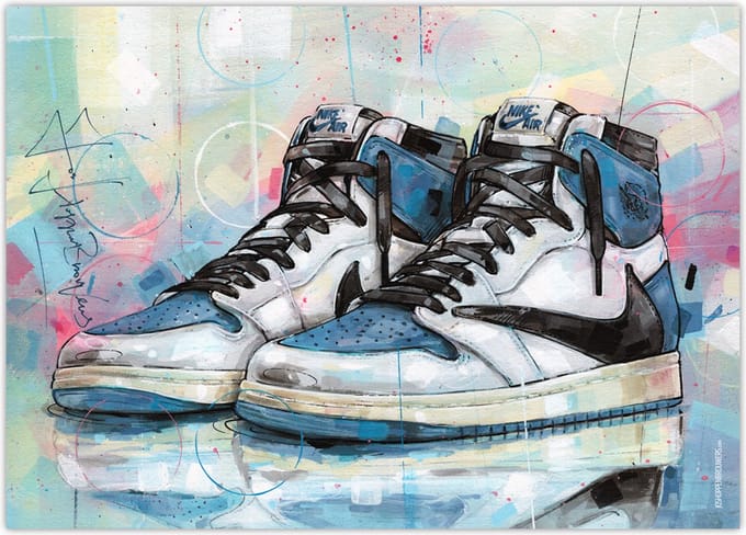 Sneaker poster fragment high 70x50 cm