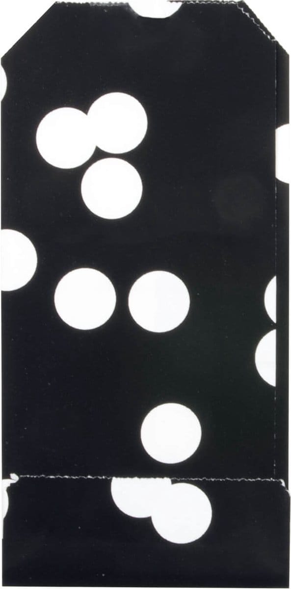 200x Papieren Zakjes Dots 7x13cm