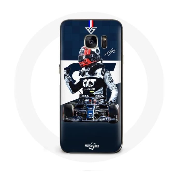 Coque - Max Verstappen - Samsung Galaxy S7 - Formule 1 - Bleu - Rigide bleu
