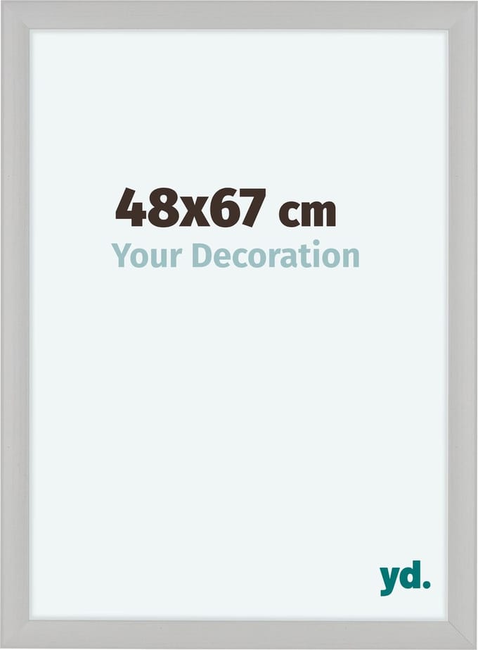 Your Decoration - Fotolijst 48x67 cm - MDF - Wit Houtnerf - Como