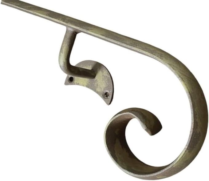 Leuning van smeedijzer model Napoli van 50 cm tot 400 cm (350 cm)