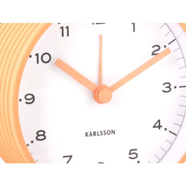 Karlsson wekker circus rings peach orange