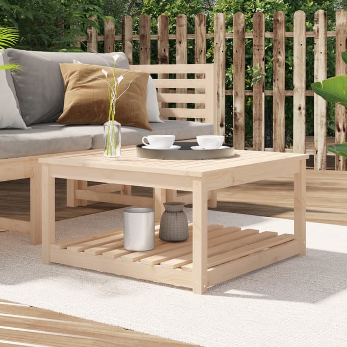 vidaXL - Tuintafel - 82,5x82,5x45 - cm - massief - grenenhout