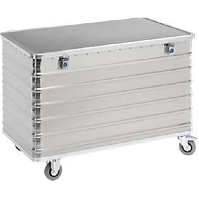 Transportwagen van aluminium, met scharnierend deksel, 560 l