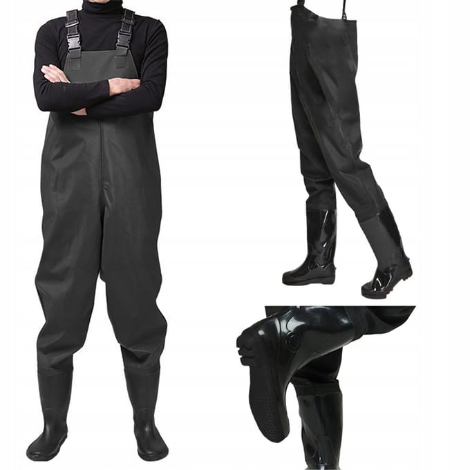 Wodery GAB_B Serie - Waders - Maat 44 - PVC Materiaal - Antislipzolen