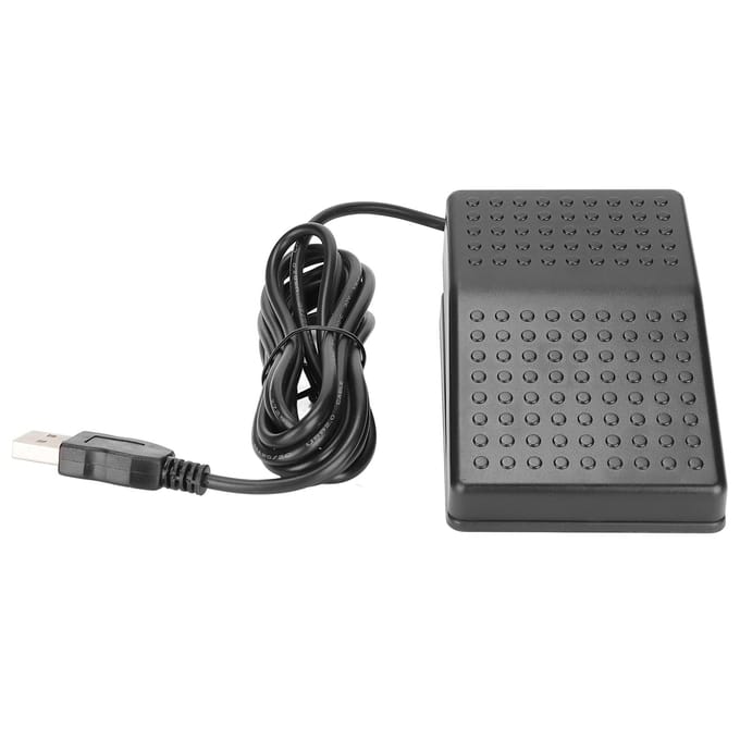 USB Voetpedaal Aangepast Programmeerbaar Toetsenbord Muis Game Actie Enkel Voetpedaal met USB A Interface gray