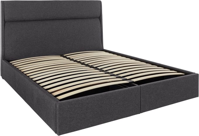 Aztec-Bed - Donkergrijs Stof
