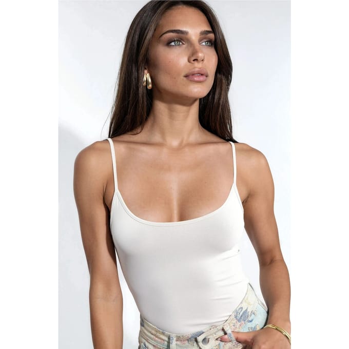 Aansluitende U-hals Gebreide Tanktop