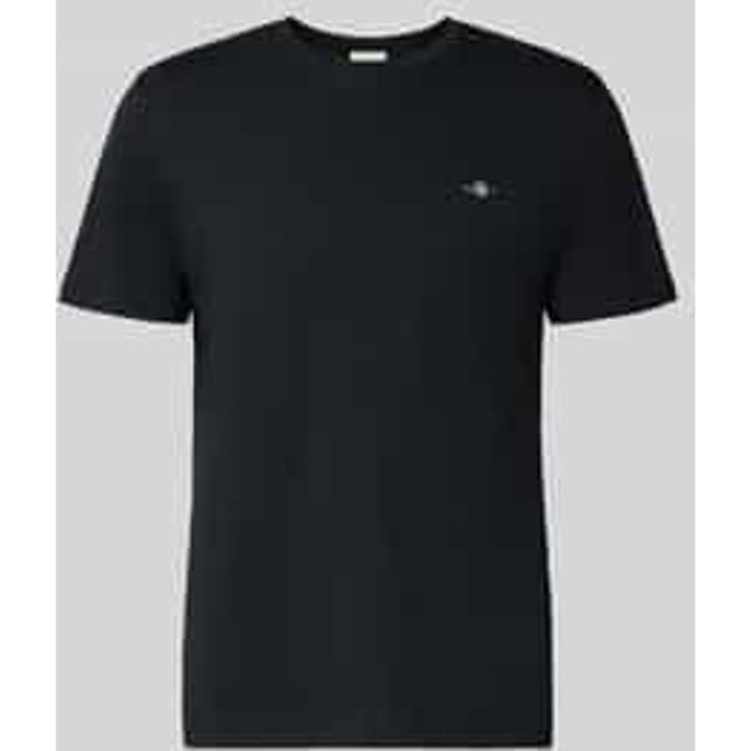 Gant T-Shirt Regular Uni Fine Shield Embroidery Zwart / male