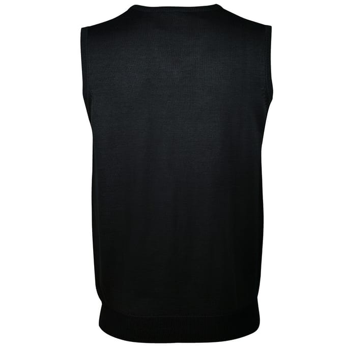 SOLS Unisex Heren Mouwloze V Hals Trui Vest (Zwart)