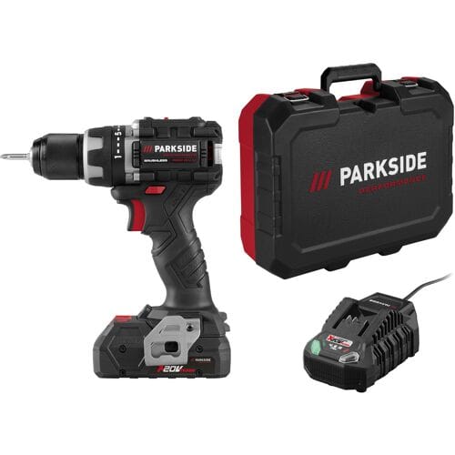 PARKSIDE PERFORMANCE Accu-schroefboormachine set 20 V 60 Nm met accu en lader 4 ah