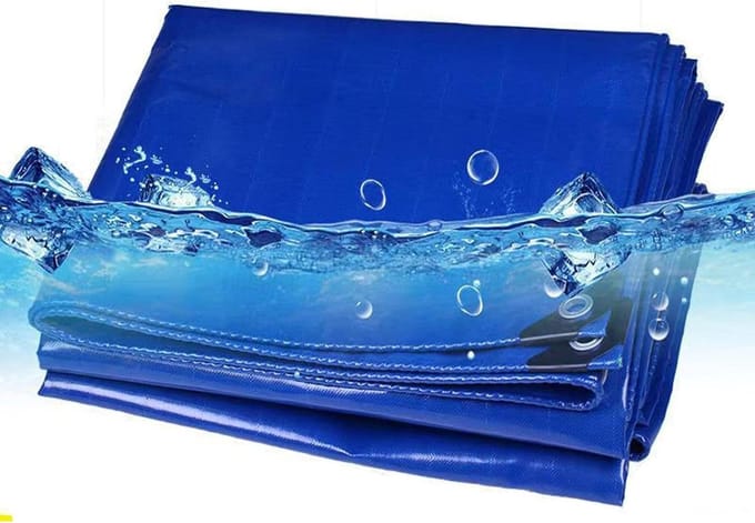 Multifunctioneel grondzeil - Waterdicht dekkleed - Buiten beschermen - Versterkte randen ogen - 0.5x41 m - Blauw