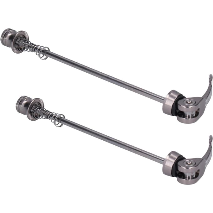 ZTTO 2 stuks Racefiets Mountainbike Snelspanners Fiets Voor Achter Spies Accessoire Ti Color gray