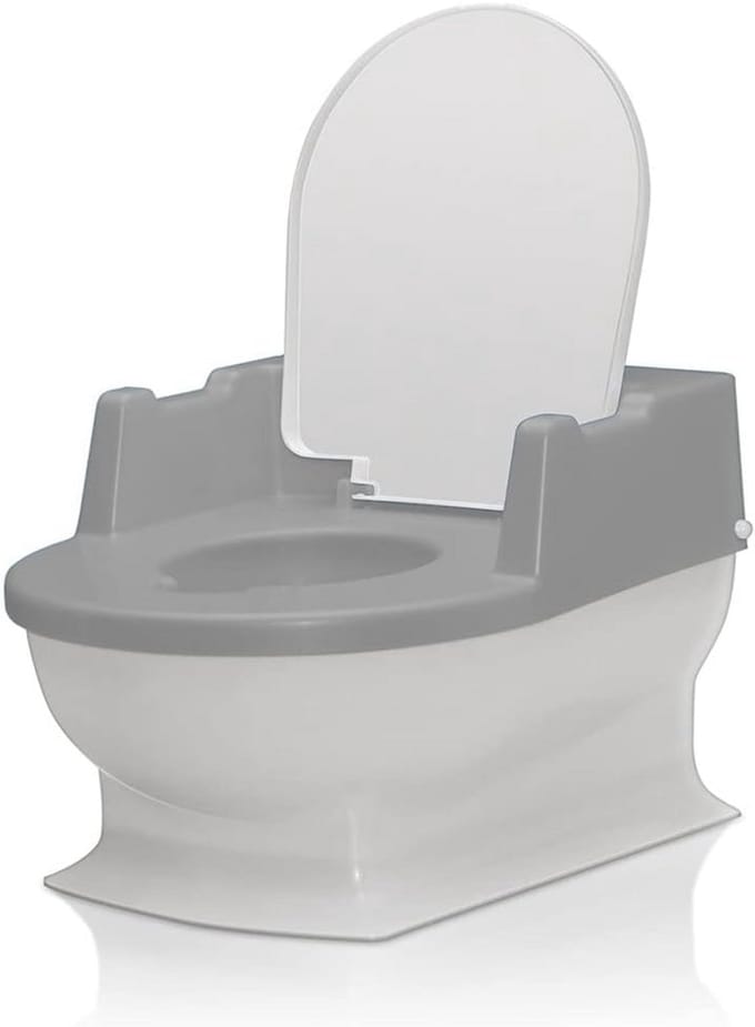 Kindertoilet en toilettrainer voor kinderen - grijs