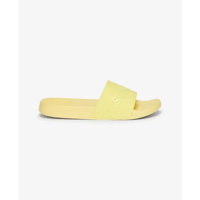 Superdry - Vegan badslippers met logo - Dames - Slippers