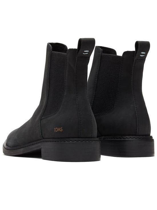 TOMS Charlie Leren Dames Zwarte Laarzen